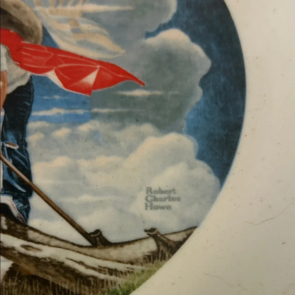 Patriotic Scene Decorative Plate